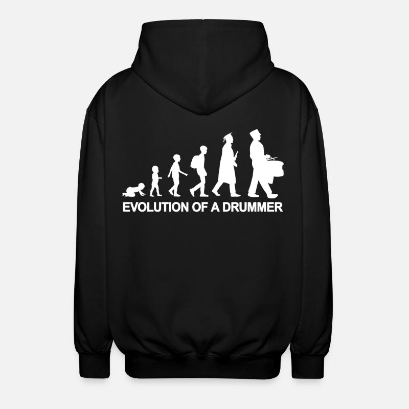 Évolution du batteur - Veste à capuche unisexe - noir