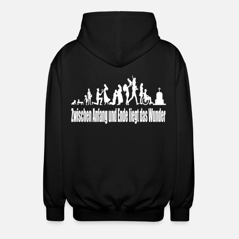 Vielfalt der Gemeinschaft Lebenswege - Unisex Kapuzenjacke - Schwarz