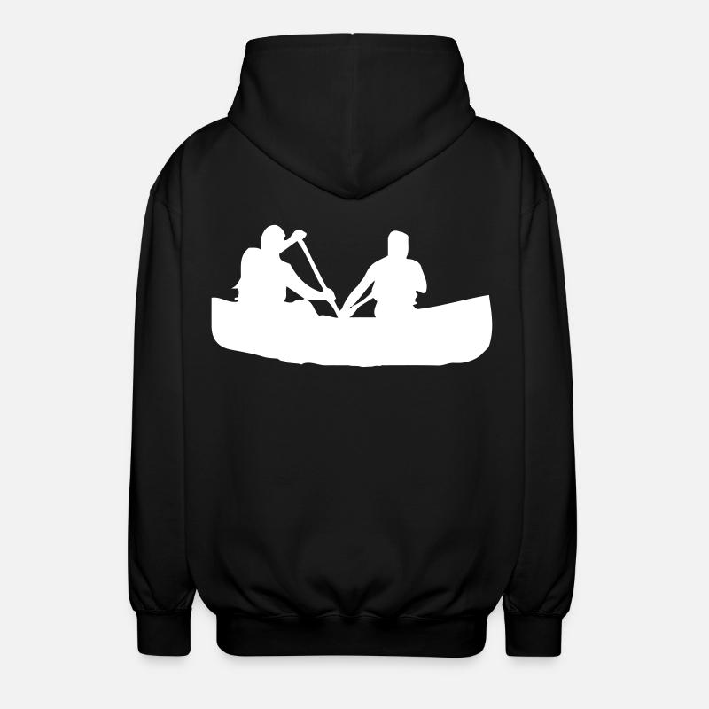 Canoë à rames - Design - Veste à capuche unisexe - noir