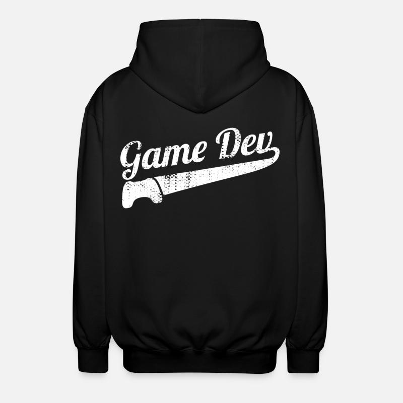 Game Developer - Unisex Hooded Jacket - black