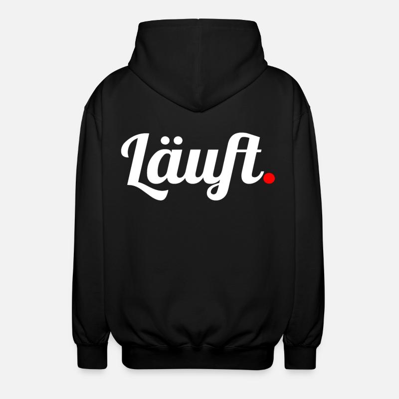 Läuft. - Unisex Kapuzenjacke - Schwarz
