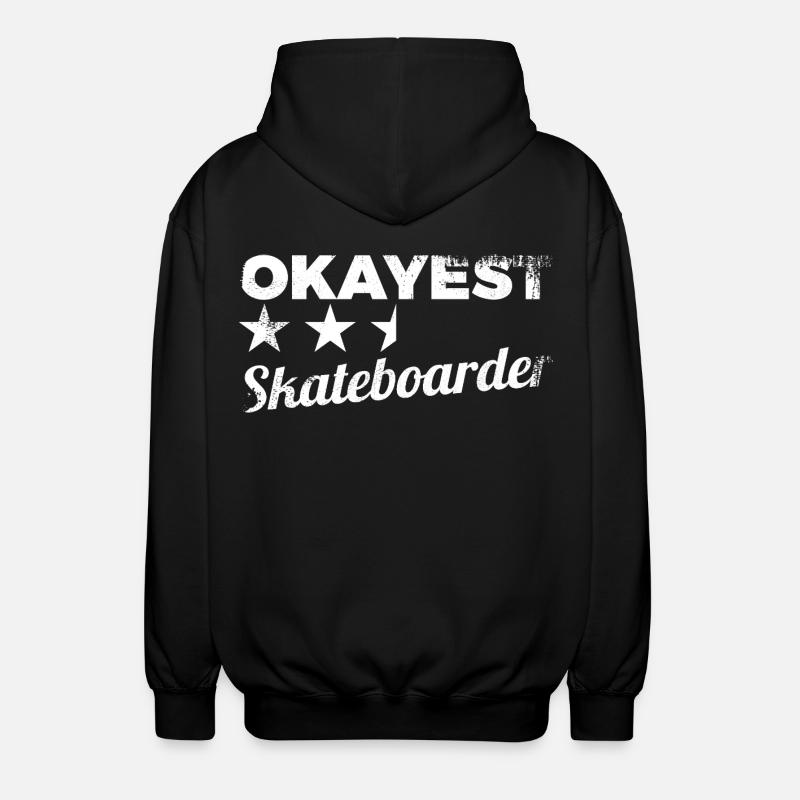 Durchschnittlicher Skateboarder - Unisex Kapuzenjacke - Schwarz