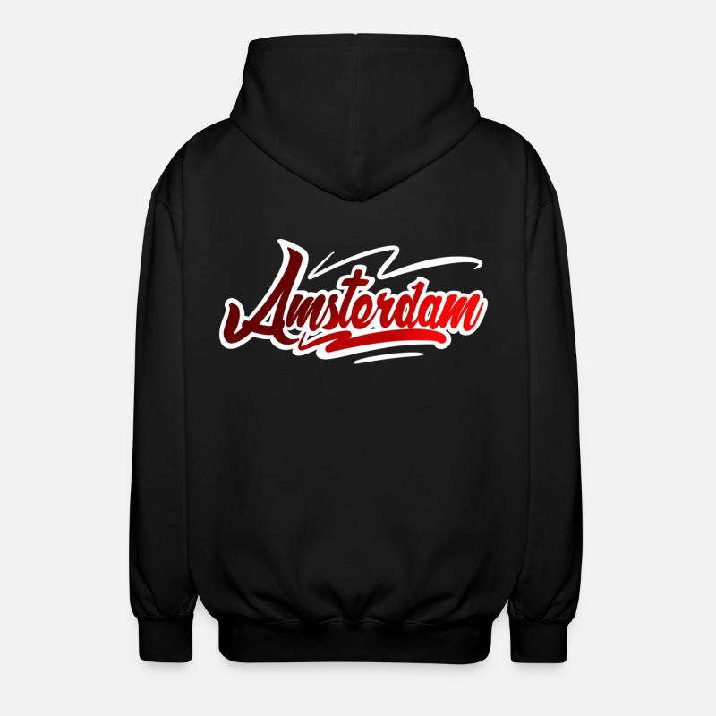 Amsterdam - Unisex Kapuzenjacke - Schwarz