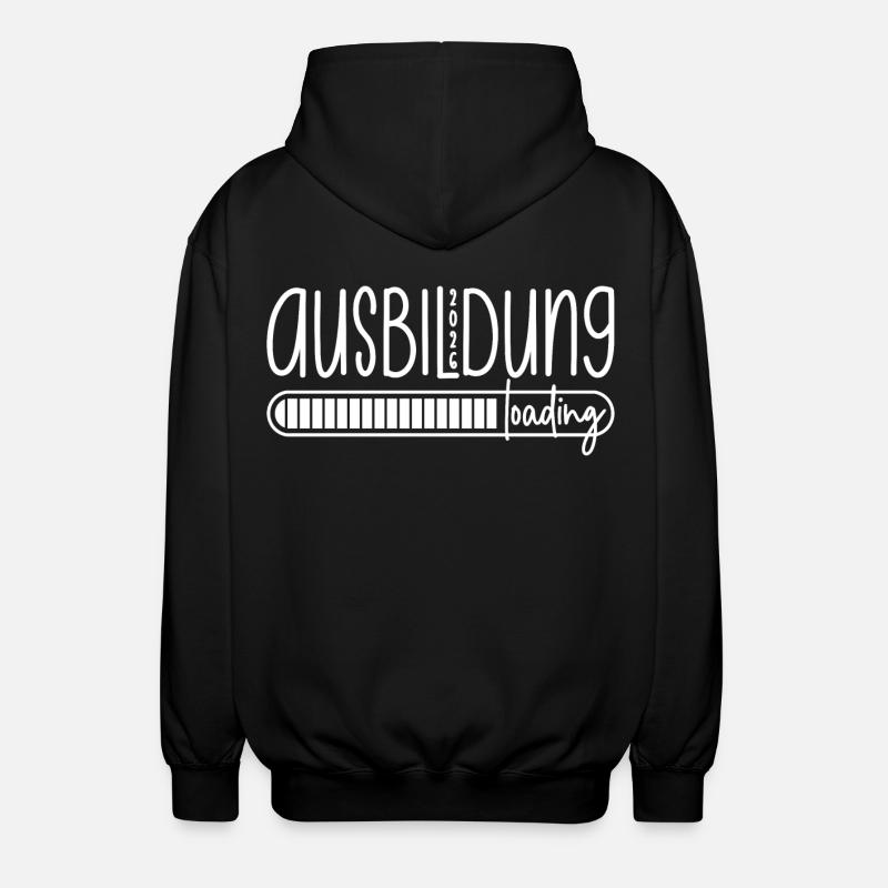 Ausbildung 2026 loading - Azubi - Auszubildender - Unisex Kapuzenjacke - Schwarz