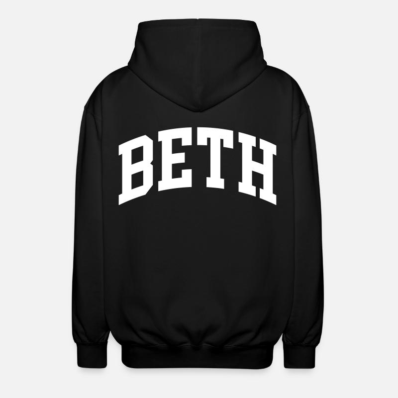 Beth - Veste à capuche unisexe - noir