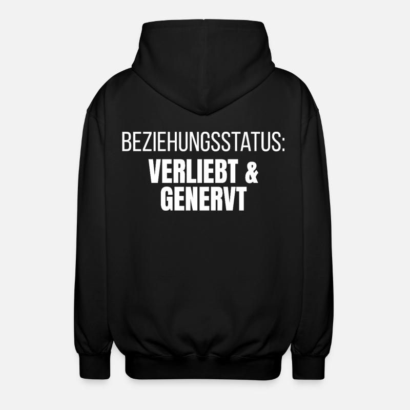 Statut relationnel amoureux et agacé - Veste à capuche unisexe - noir