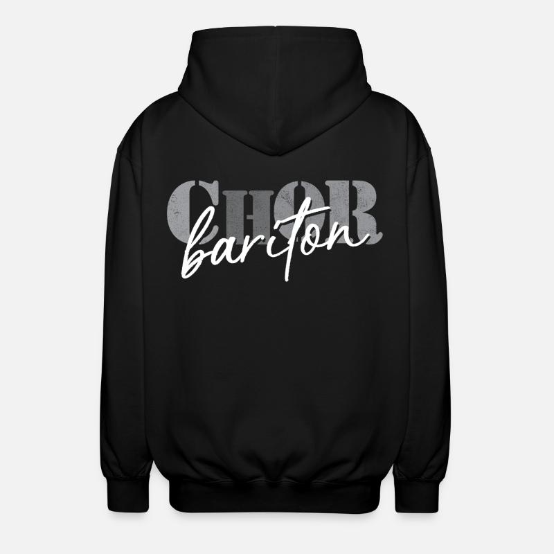 Chor Bariton - Unisex Kapuzenjacke - Schwarz
