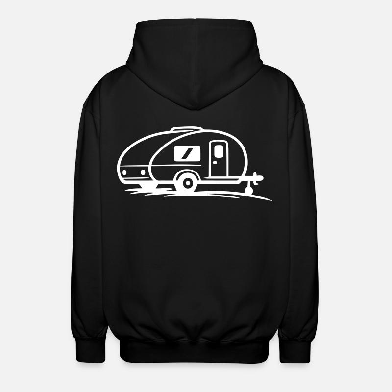 Remorque de camping - Veste à capuche unisexe - noir