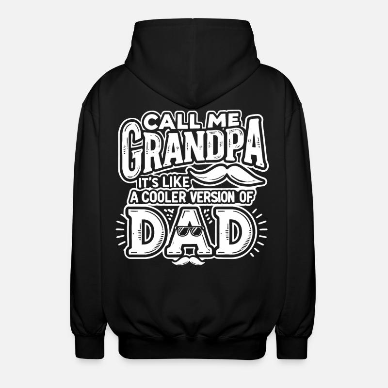 Kühler Opa - Unisex Kapuzenjacke - Schwarz