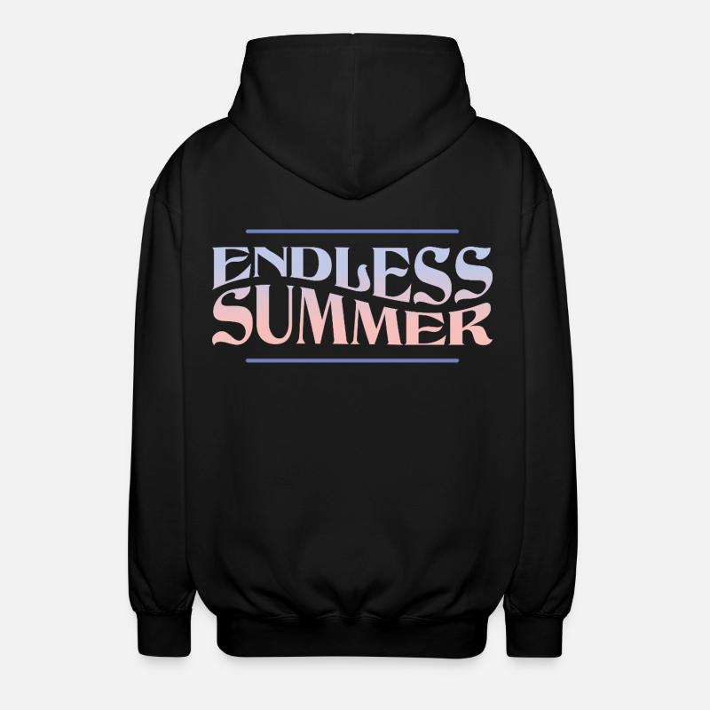 Endless Summer – Retro Sommer-Vibes - Unisex Kapuzenjacke - Schwarz