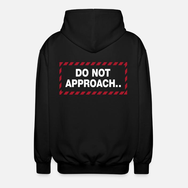 Déclaration de distance d’avertissement - Veste à capuche unisexe - noir