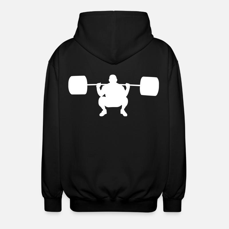 Gewichtheber - Unisex Kapuzenjacke - Schwarz