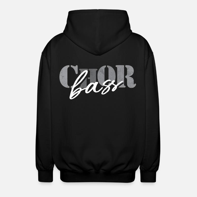 Basse de chœur - Veste à capuche unisexe - noir