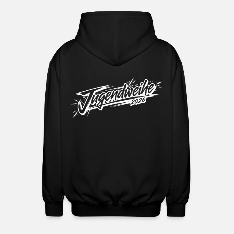 Jugendweihe 2026 - Unisex Kapuzenjacke - Schwarz