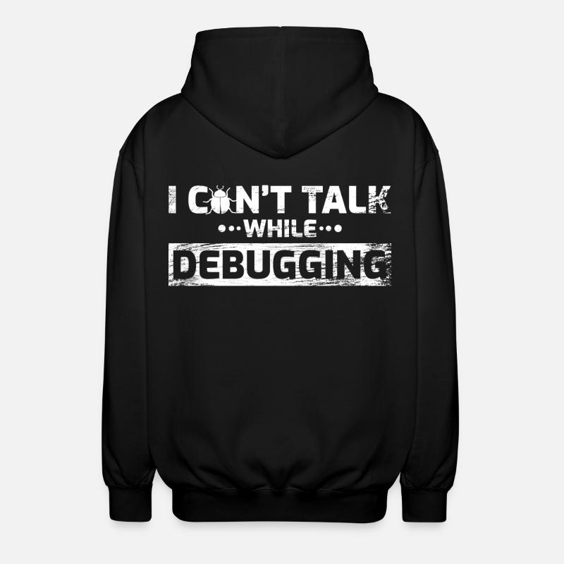 Software Developer Joke - Unisex Hooded Jacket - black
