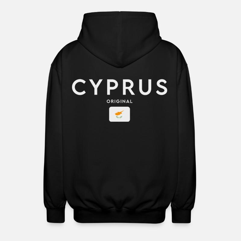Drapeau chypriote, fierté chypriote - Veste à capuche unisexe - noir