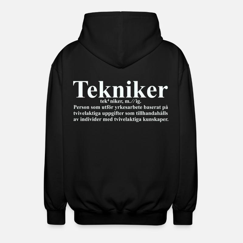 Tekniker - Veste à capuche unisexe - noir