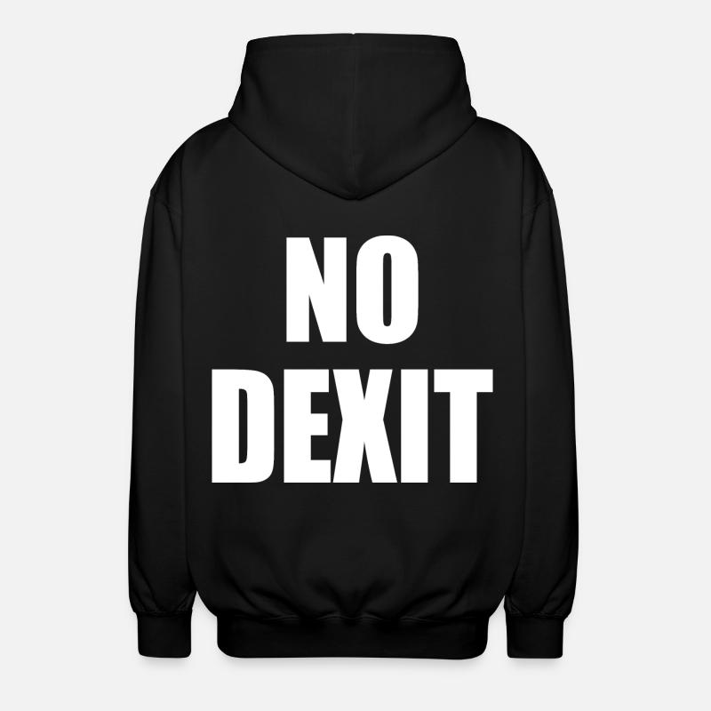No dexit - Unisex Hooded Jacket - black