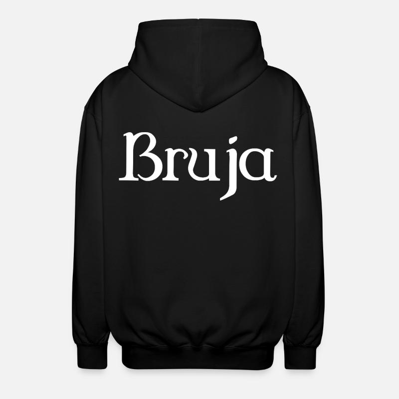 Bruja Hexe Halloween - Unisex Kapuzenjacke - Schwarz