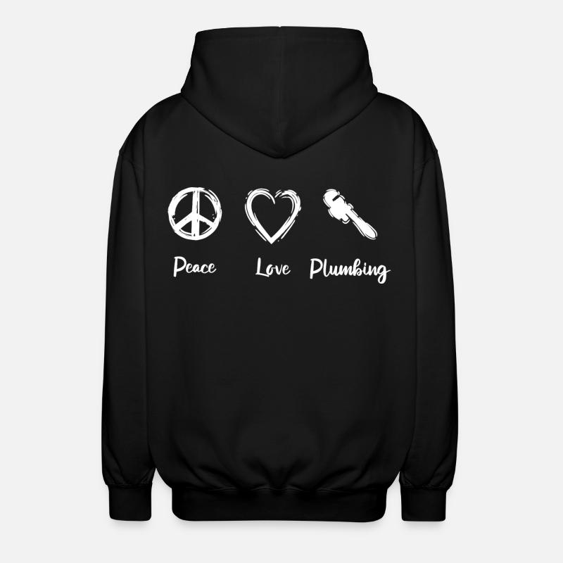 J’adore être plombier - Veste à capuche unisexe - noir