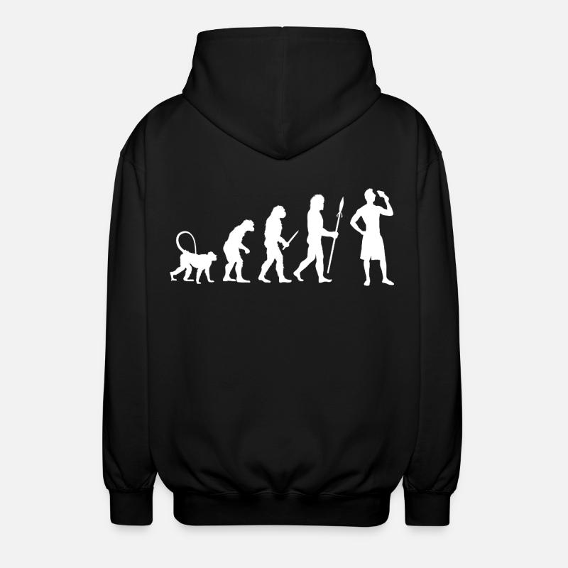 Évolution de la crème glacée - Veste à capuche unisexe - noir