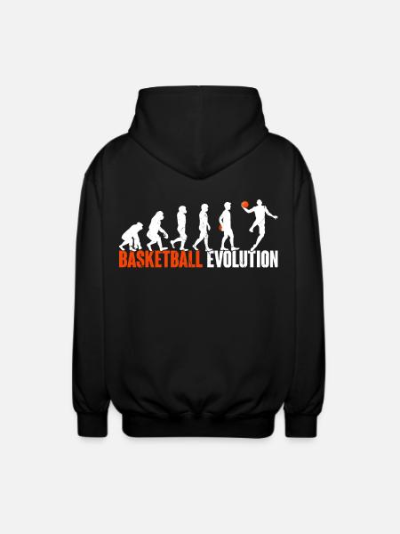 Basketball Basketball Player Evolution - Unisex Hooded Jacket - black