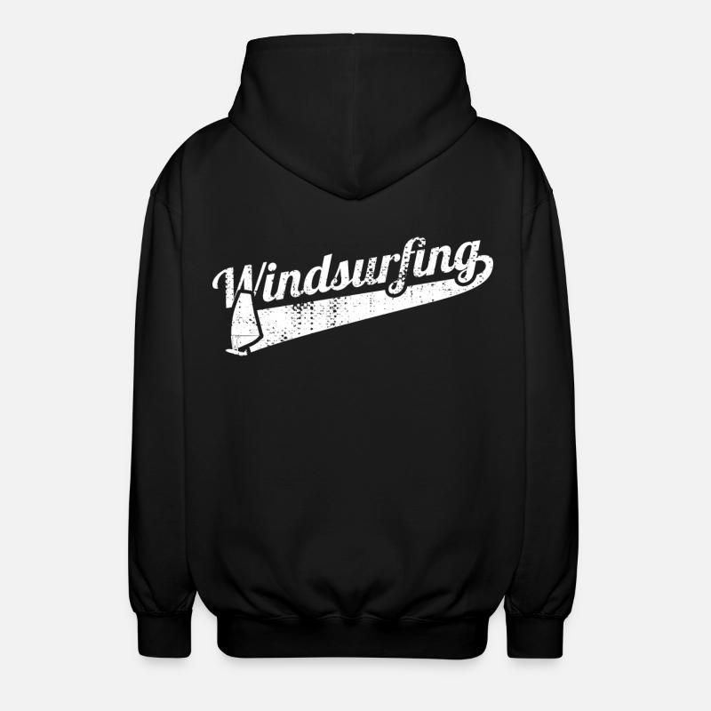 Windsurfing - Unisex Kapuzenjacke - Schwarz