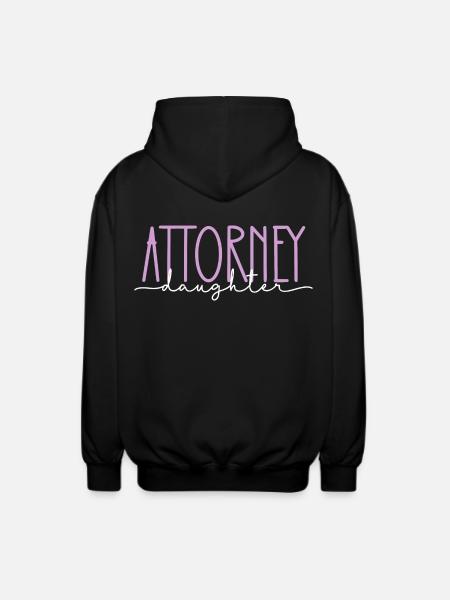 Avocat Fille Fière Cadeau Mignon - Veste à capuche unisexe - noir