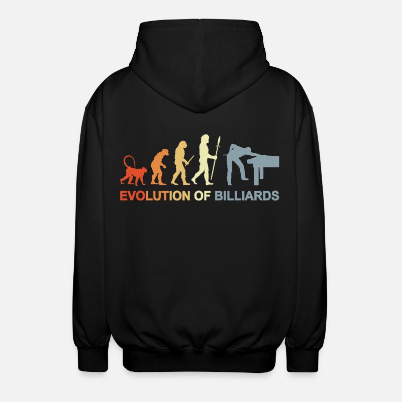 Pool Billard Evolution - Unisex Kapuzenjacke - Schwarz