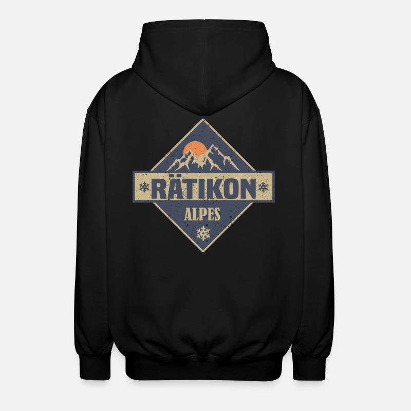 Rätikon - Veste à capuche unisexe - noir