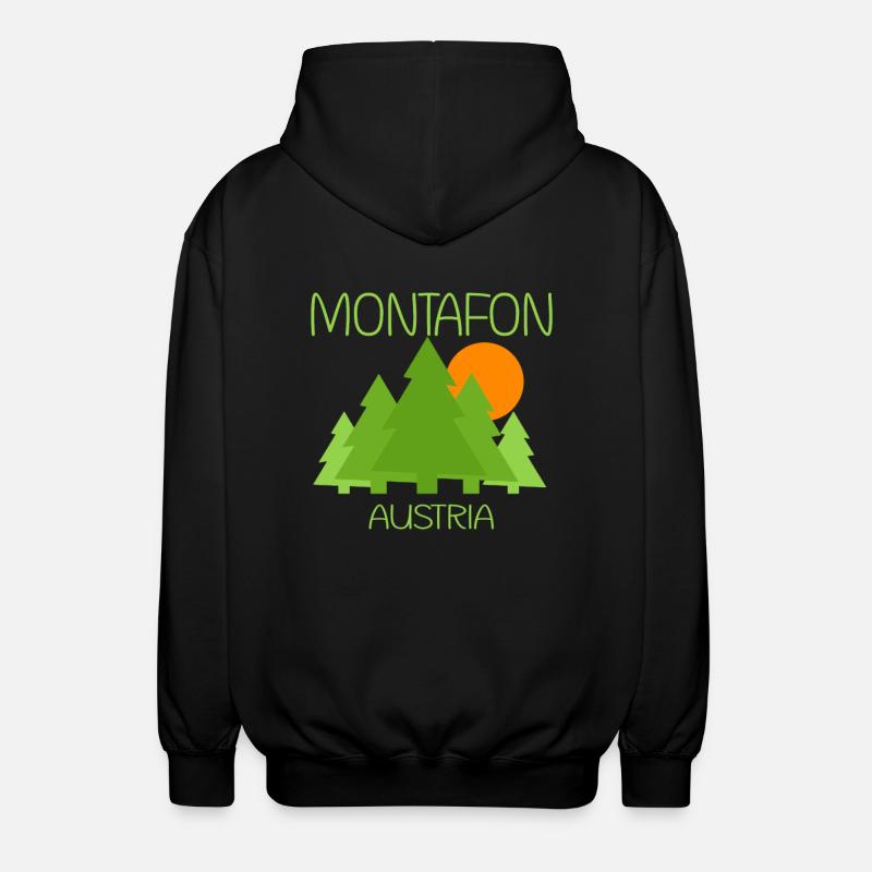Montafon - Unisex Kapuzenjacke - Schwarz