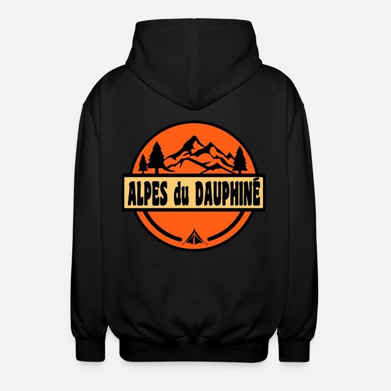 Alpes du Dauphine - Veste à capuche unisexe - noir