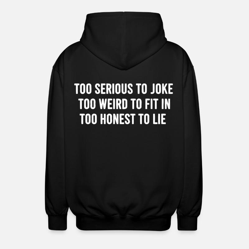 Honest Authentic Direct - Unisex Hooded Jacket - black