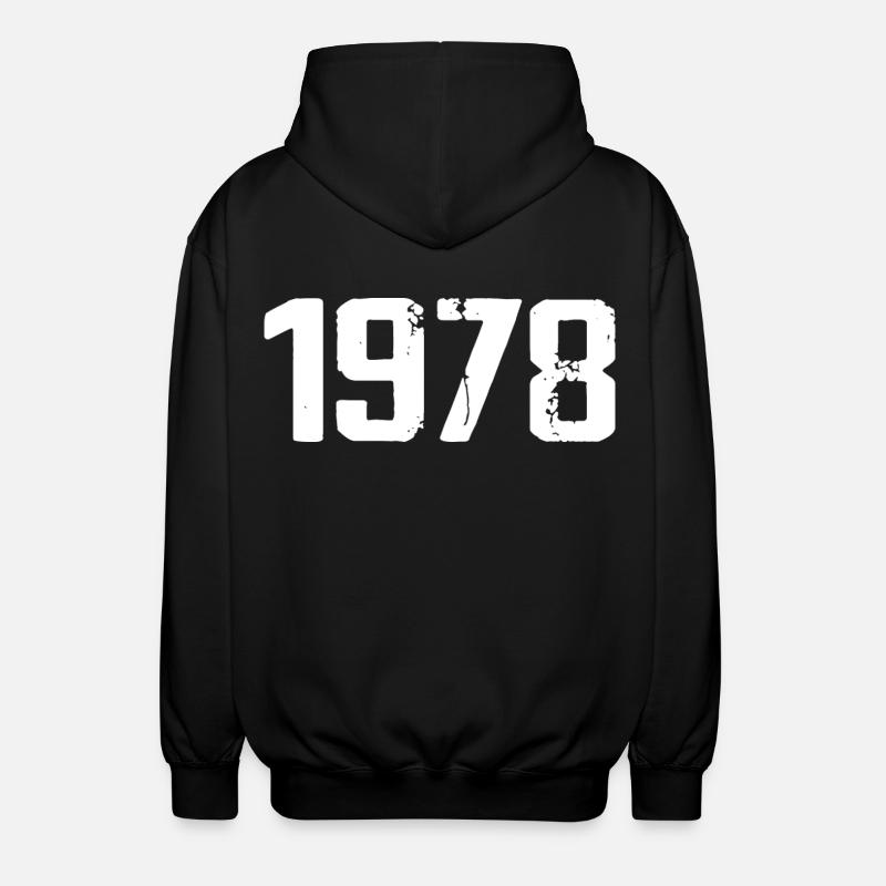 1978 - Awesome since 1978 - Unisex Hooded Jacket - black