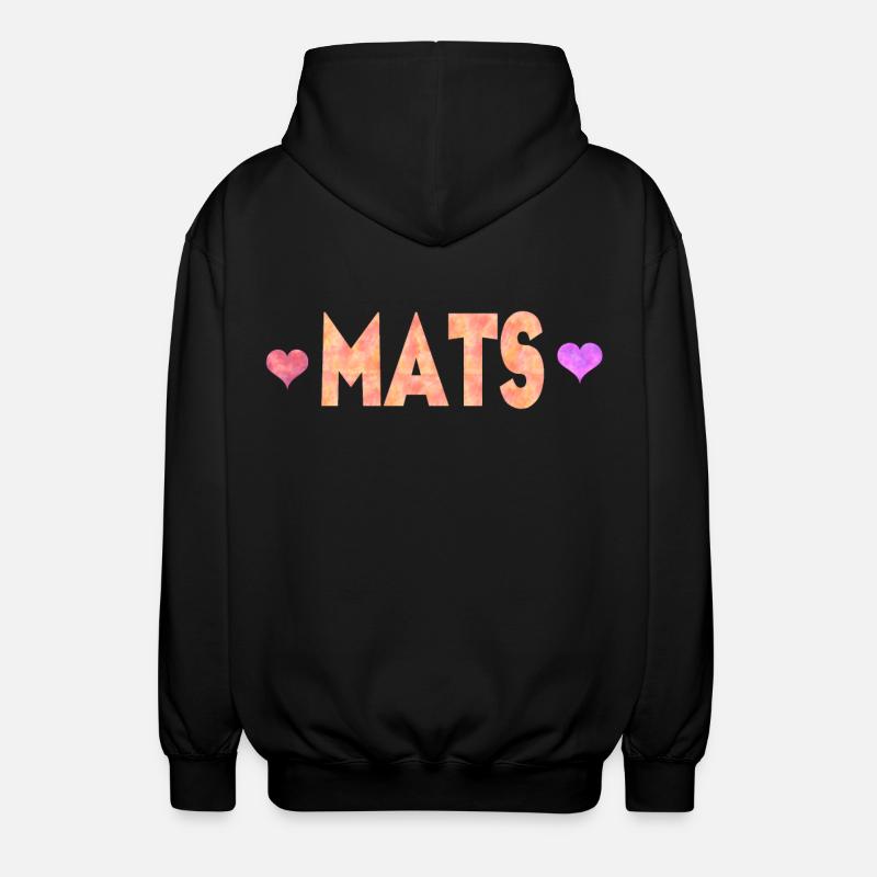 Mats - Unisex Kapuzenjacke - Schwarz