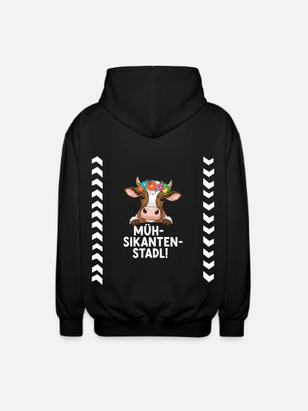 Müh-Sikanten-Stadl - Veste à capuche unisexe - noir