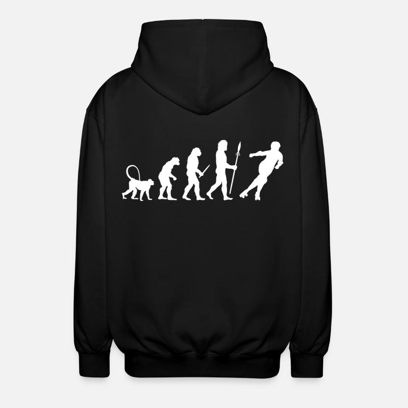 Entwicklung des Roller Derby - Unisex Kapuzenjacke - Schwarz