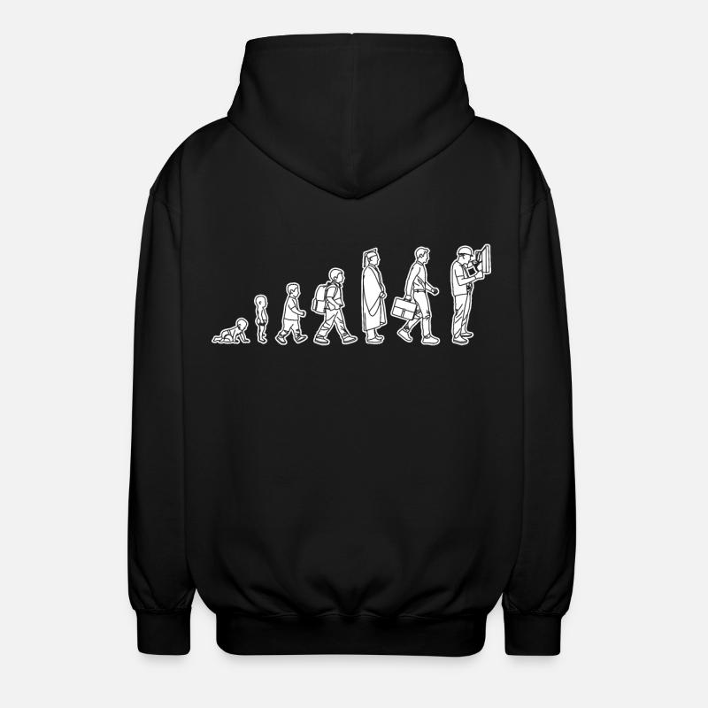 De l’enfant à l’électricien - Veste à capuche unisexe - noir