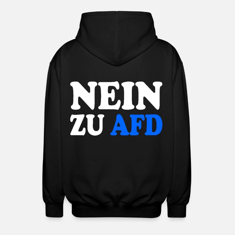Non à afd - Veste à capuche unisexe - noir