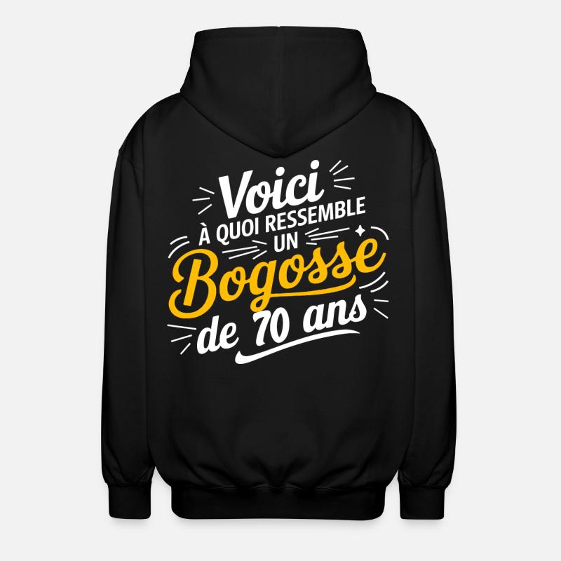 BOGOSSE DE 70 - Veste à capuche unisexe - noir