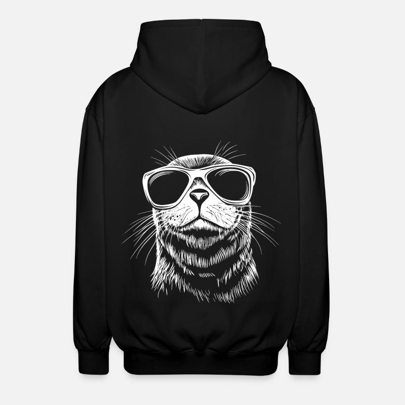 Robbe Sunglasses - Unisex Hooded Jacket - black