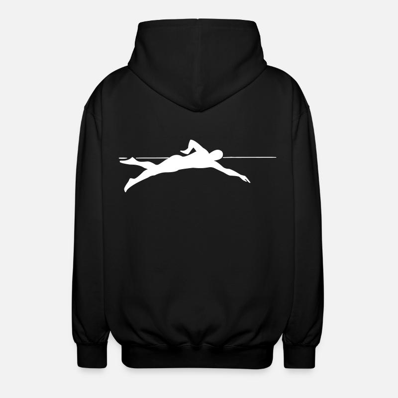 Dynamic Sprinter Line Graphics - Unisex Hooded Jacket - black