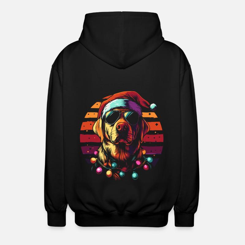 Noël au Labrador - Veste à capuche unisexe - noir