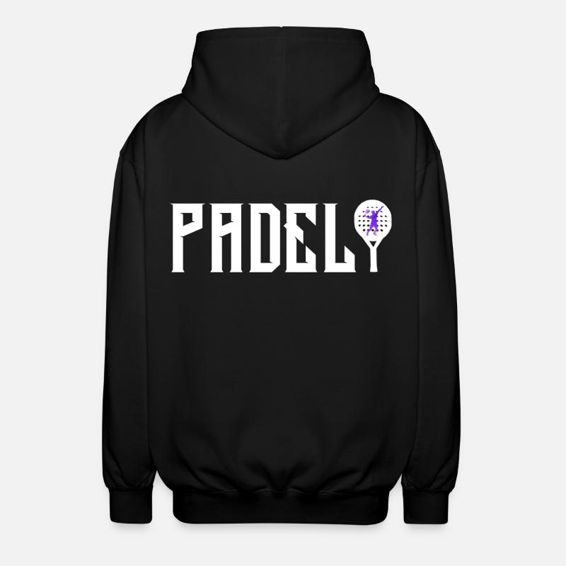 Padel - Unisex Kapuzenjacke - Schwarz