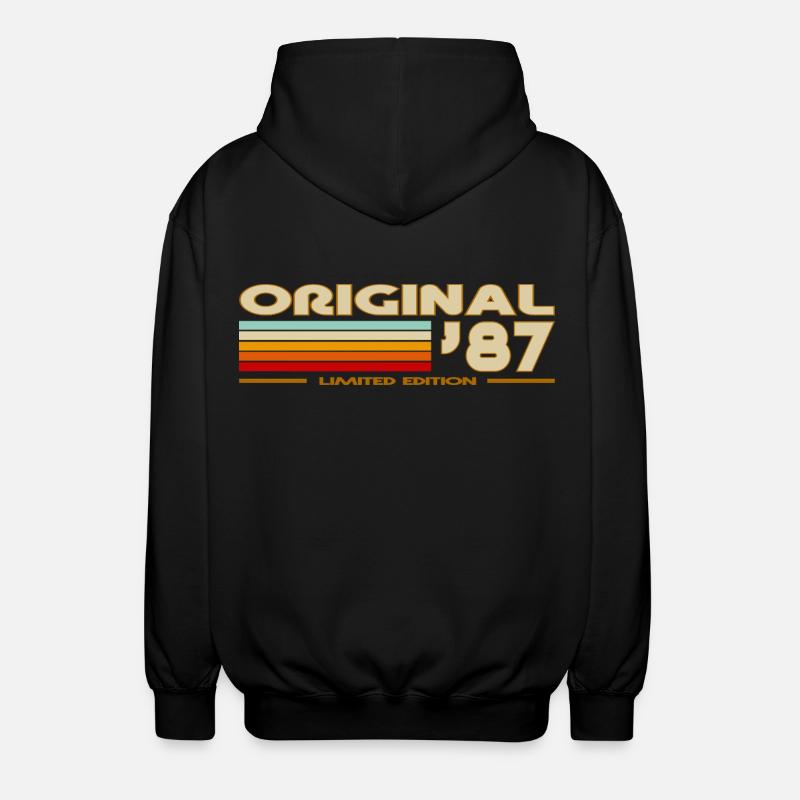 1987 - Veste à capuche unisexe - noir