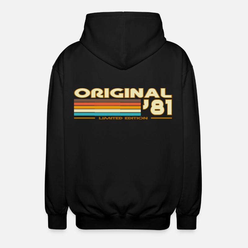 1981 - Veste à capuche unisexe - noir