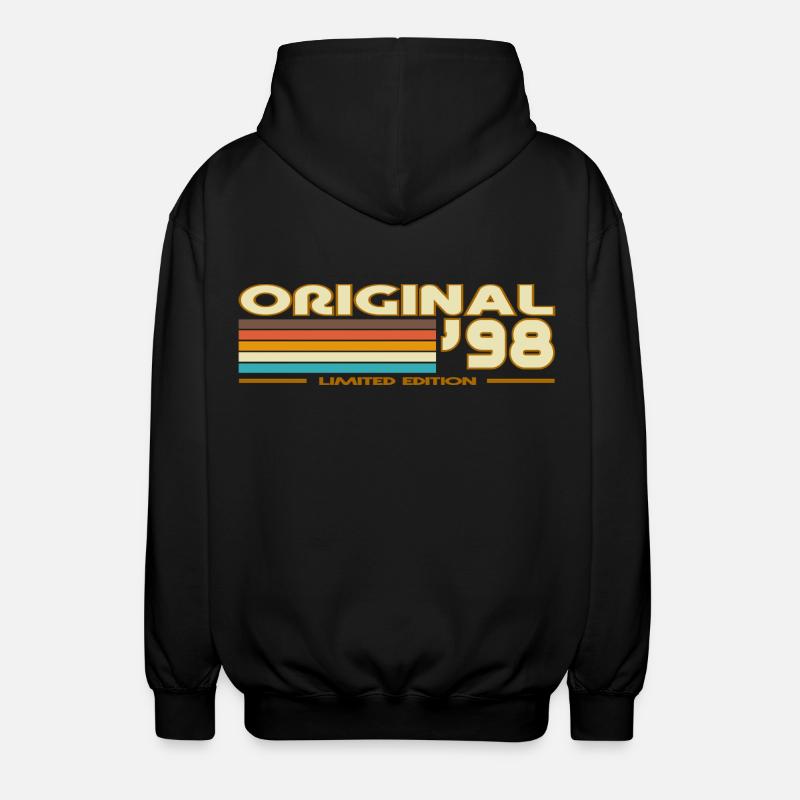 Original 98 Rétro Rayures - Veste à capuche unisexe - noir