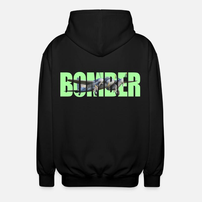 Bomber DH.98 Mosquito - Unisex Kapuzenjacke - Schwarz