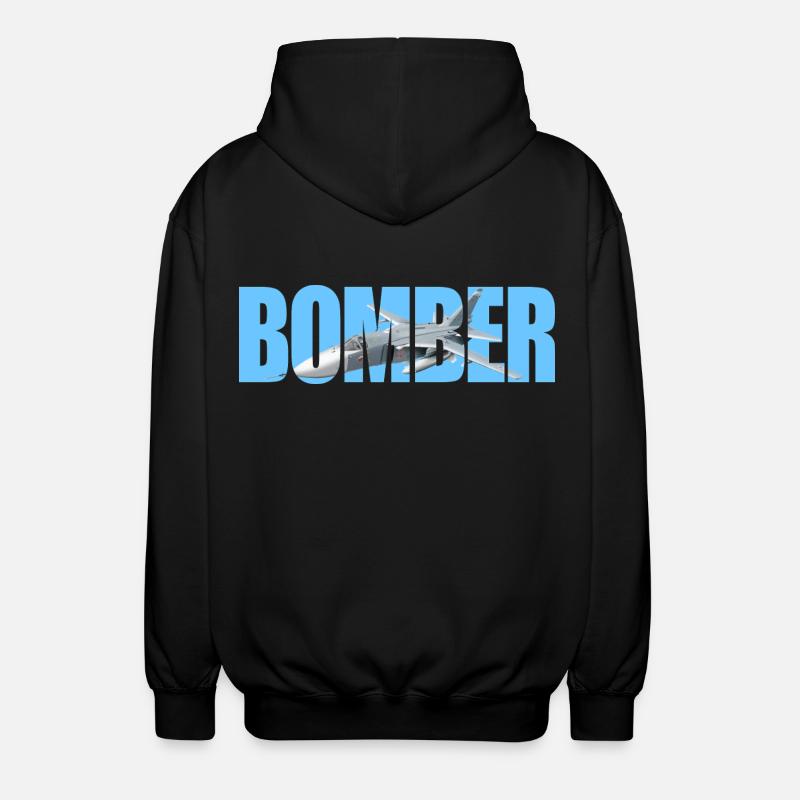 Bomber Su-24 - Unisex Hooded Jacket - black