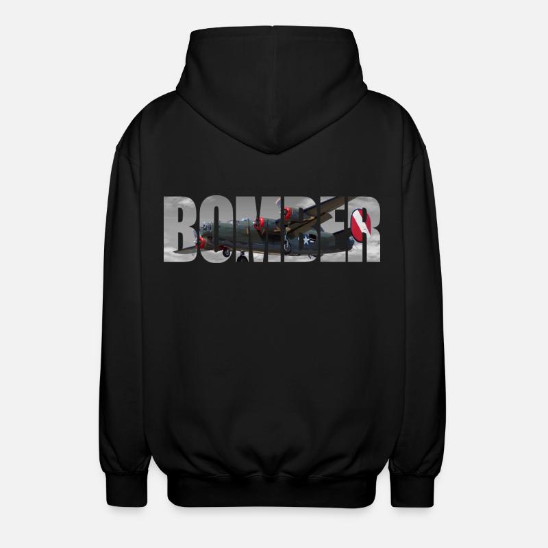 Bomber B-24 Liberator - Unisex Kapuzenjacke - Schwarz